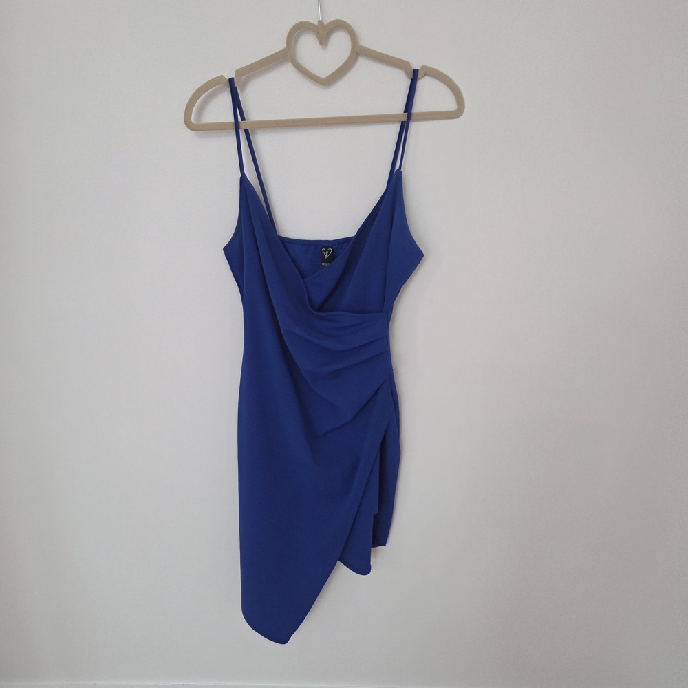 Windsor Cobalt Asymmetrical Dress - Picture 3 of 7